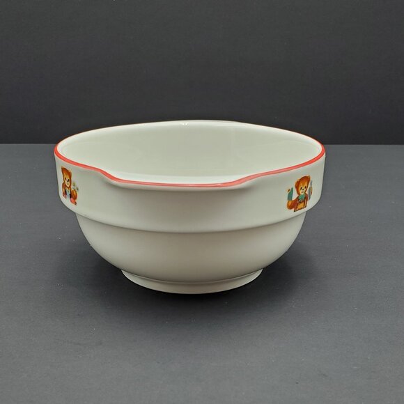 Reutter Teddy Bear Balloons Child's Cereal Snack Bowl Children's Porridge Dish - Picture 5 of 8